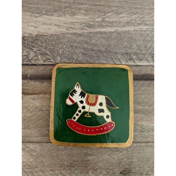 Vintage Handcrafted Christmas Coasters by Foreside Made in India - Picture 6 of 10